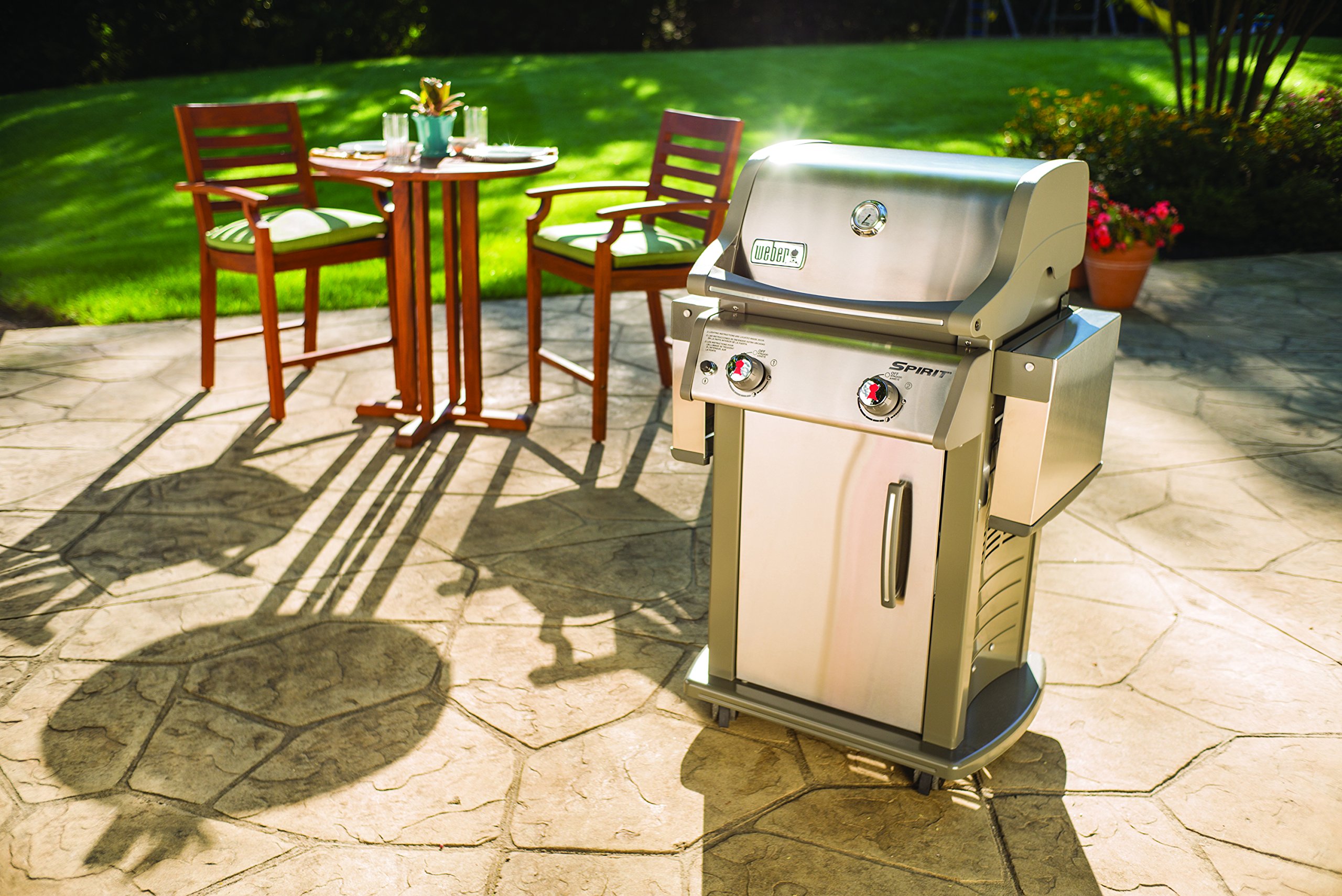 Weber 46100001 Spirit S210 Liquid Propane Gas Grill, Stainless Steel on