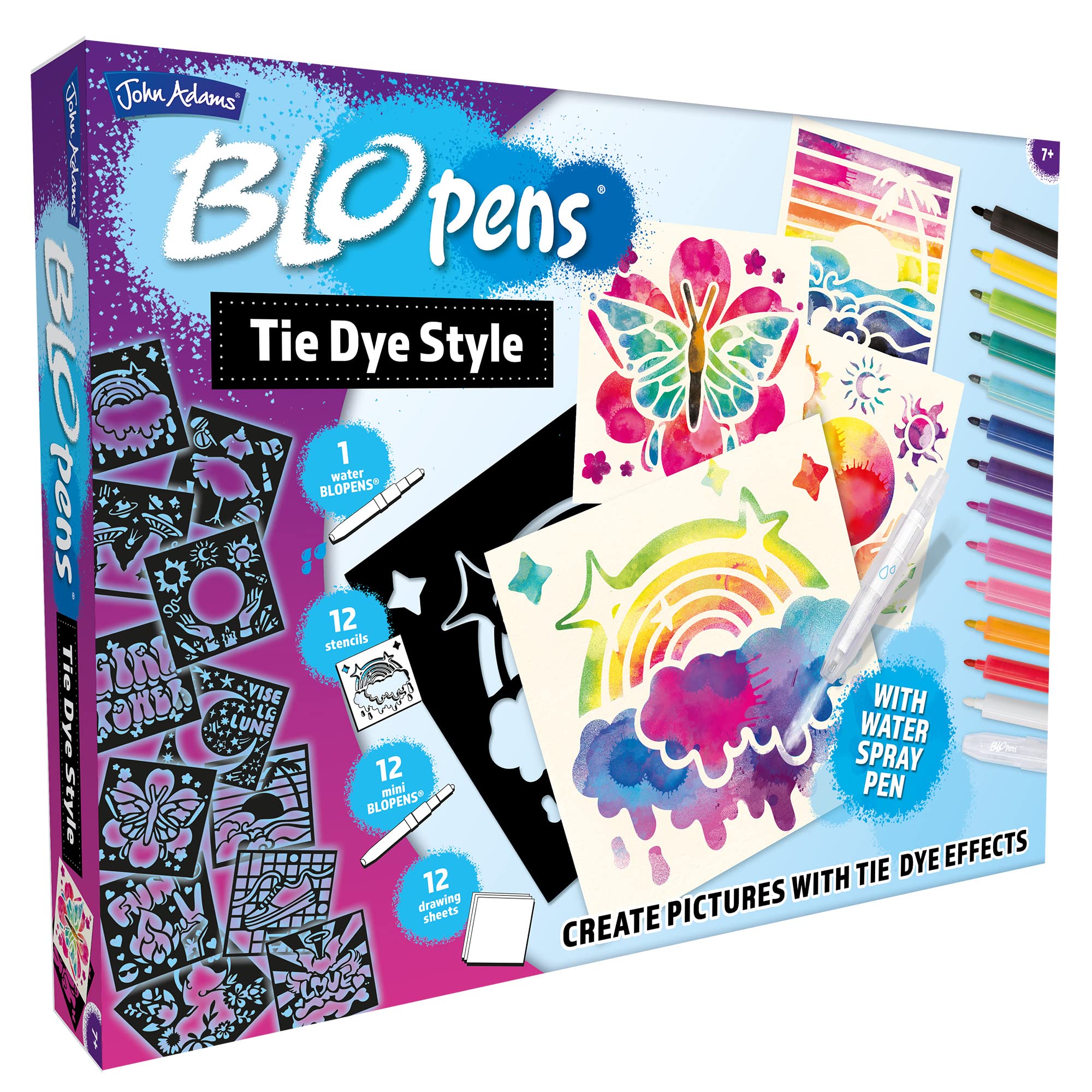 John Adams, BLOPENS® Tie Dye Style: Create amazing pictures with tie dye effects!, Arts & crafts, Ages 7+