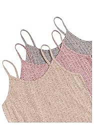 GORGLITTER Women's 3 Sets Ribbed Pajamas Set
