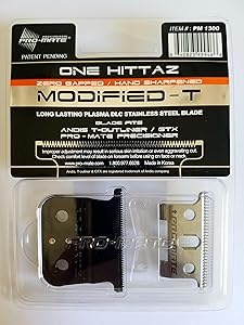 Andis T-Outliner & GTX Replacement One Hittaz Zero Gap Modified T Blades (Extra Thin & Sharp) By Pro-Mate