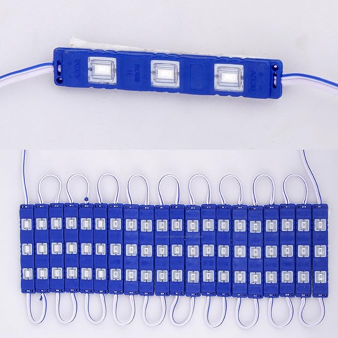3 LED strips 12V Waterproof 5630/5730 LED SMD Injection module Blue - 20 module