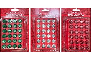 KURT S. ADLER Petite Treasures Shiny Mini Glass Ball Ornaments .6in (15mm) 3 Packs/ Assorted Colors, Christmas