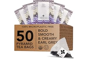 Art of Tea | Organic Earl Grey Crème Tea| 50 Eco Friendly Assorted Tea Bags