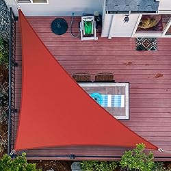 ShadeMart 20' x 24' x 31.2' Red Sun Shade Sail