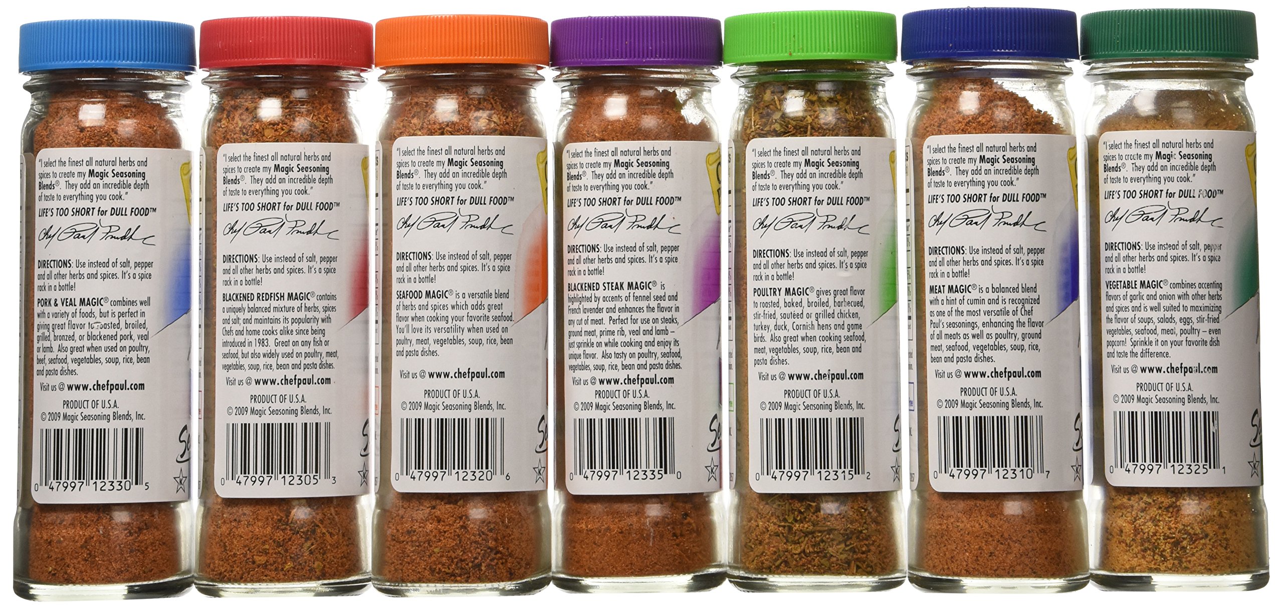 Chef Paul Prudhomme's Magic Seasoning Blends Magic 7Pack, Qty. 7 2Ounce Bottles Buy Online