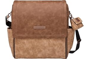 Petunia Pickle Bottom Boxy Backpack, Diaper Bag, Stylish Baby Bag, Spacious Backpack, On-The-Go Moms, Brioche