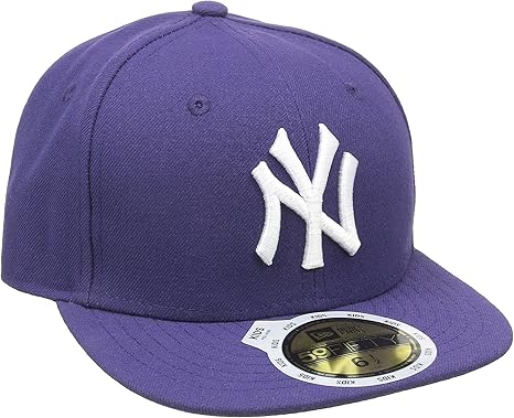 purple fitted cap