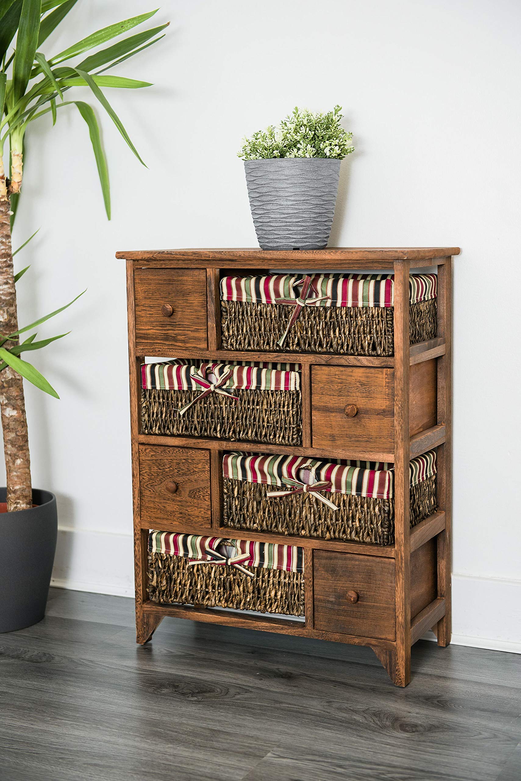wicker drawer unit on Brown Wooden Wicker Maize Basket Storage Large Chest Cabinet Retro Drawer Unit Wooden Maize Wicker Basket Bedside Drawer Shabby Furniture Cabinet Chest Next Day Delivery Premium Quality Uk Seller Buy Online In Aruba At Aruba Desertcart Com