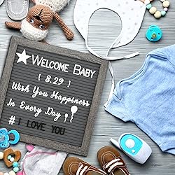 Grey Felt Letter Board - 10x10 Inch, Pre Cut 725
