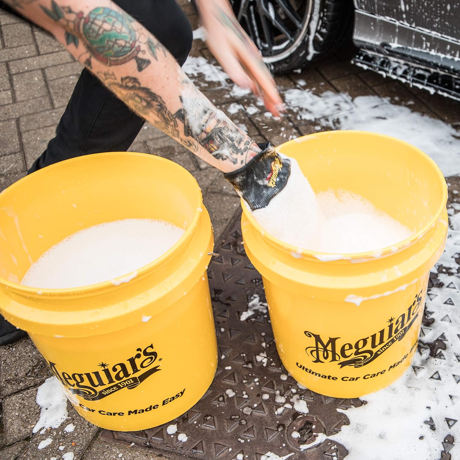Meguiar's X3002 Microfiber Wash Mitt – Super-Thick Reusable Wash Mitt for Ultimate Finish: Automotive