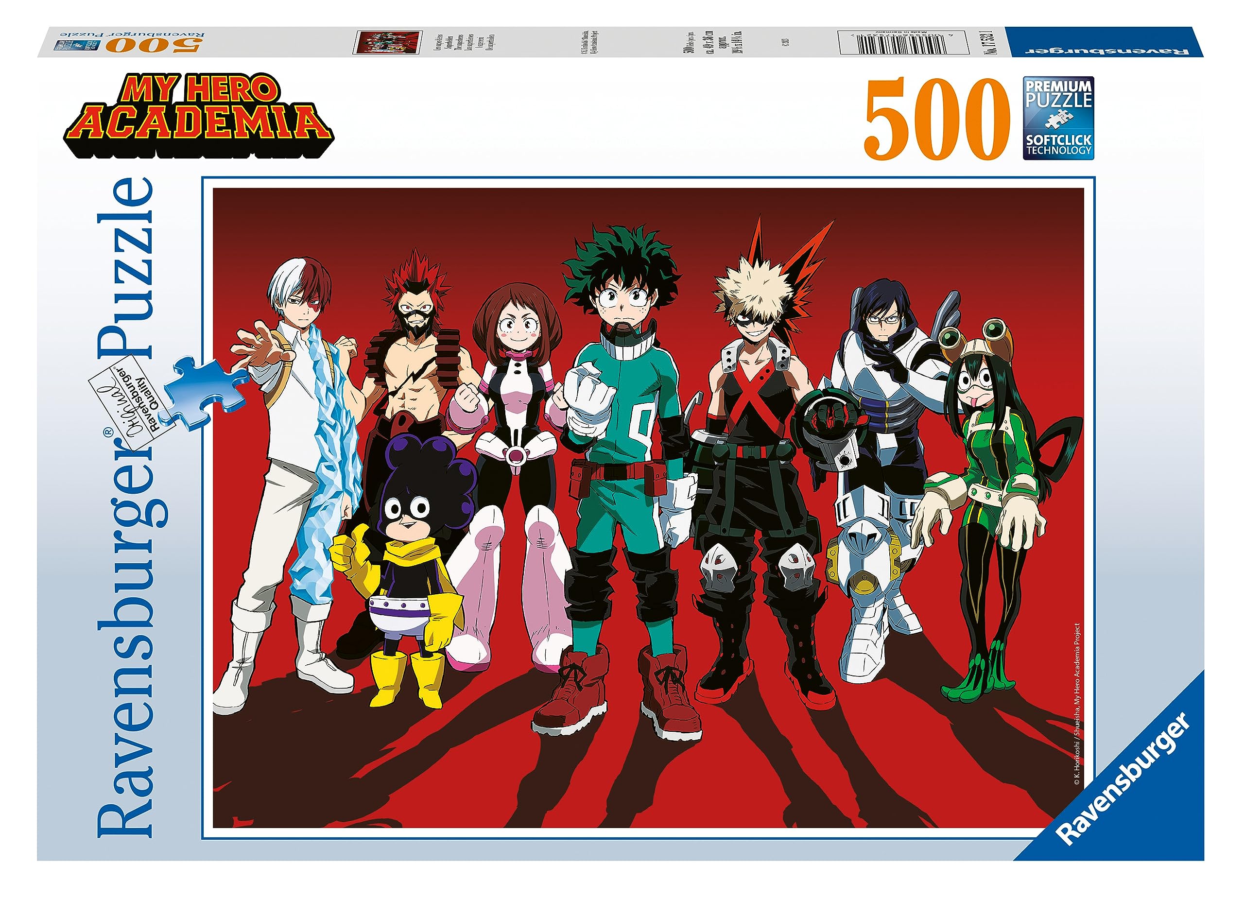Ravensburger My Hero Academia Manga Merch - 500 Piece Jigsaw Puzzle for Adults and Kids Age 10 Years Up
