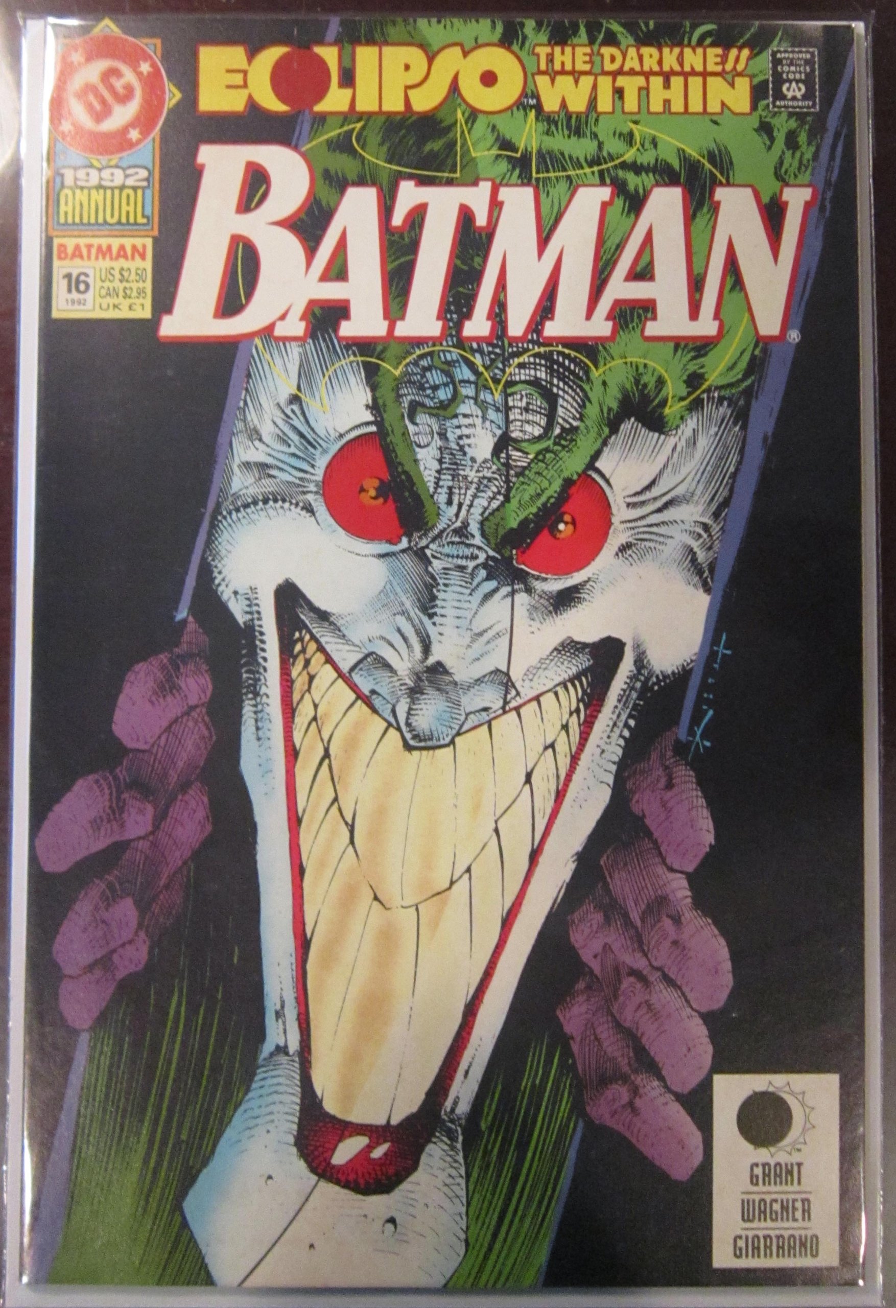 Amazon Com Batman Annual 16 By Darkness Possessed Eclipso The Darkness Within Dc Comics Alan Grant John Wagner Vince Giarrano Books