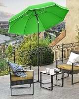 SONGMICS Parasol 160 cm Sun Protection UPF 50+ Bendable 30° Garden Beach view 2