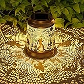 Bigfoot Solar Lantern for Garden Outdoor Decor – Hanging Metal Light Decoration for Patio, Yard, Lawn, Pathway, Backyard – Sasquatch Gift for Mom, Women, Grandma