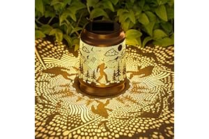 MIGGLEY Bigfoot Solar Lantern for Garden Outdoor Decor – Hanging Metal Light Decoration for Patio, Yard, Lawn, Pathway, Backyard – Sasquatch Gift for Mom, Women, Grandma