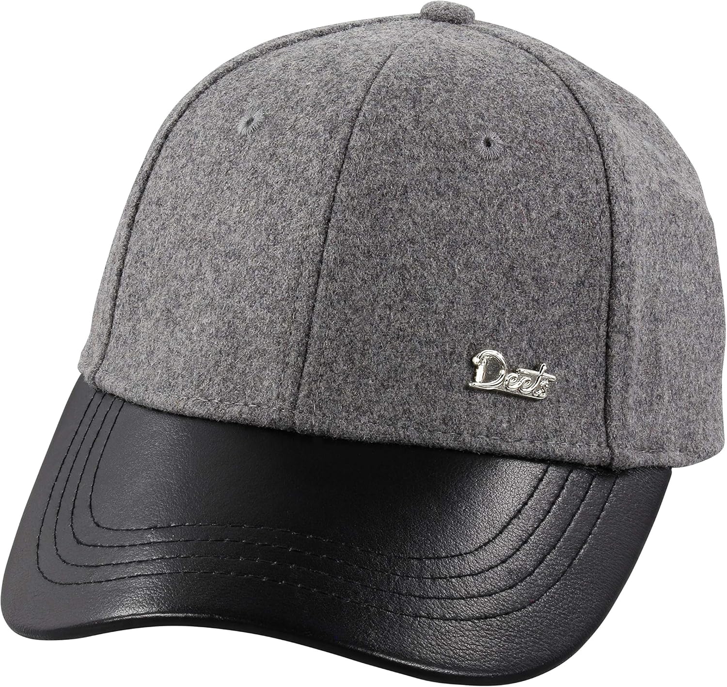 black cashmere baseball cap