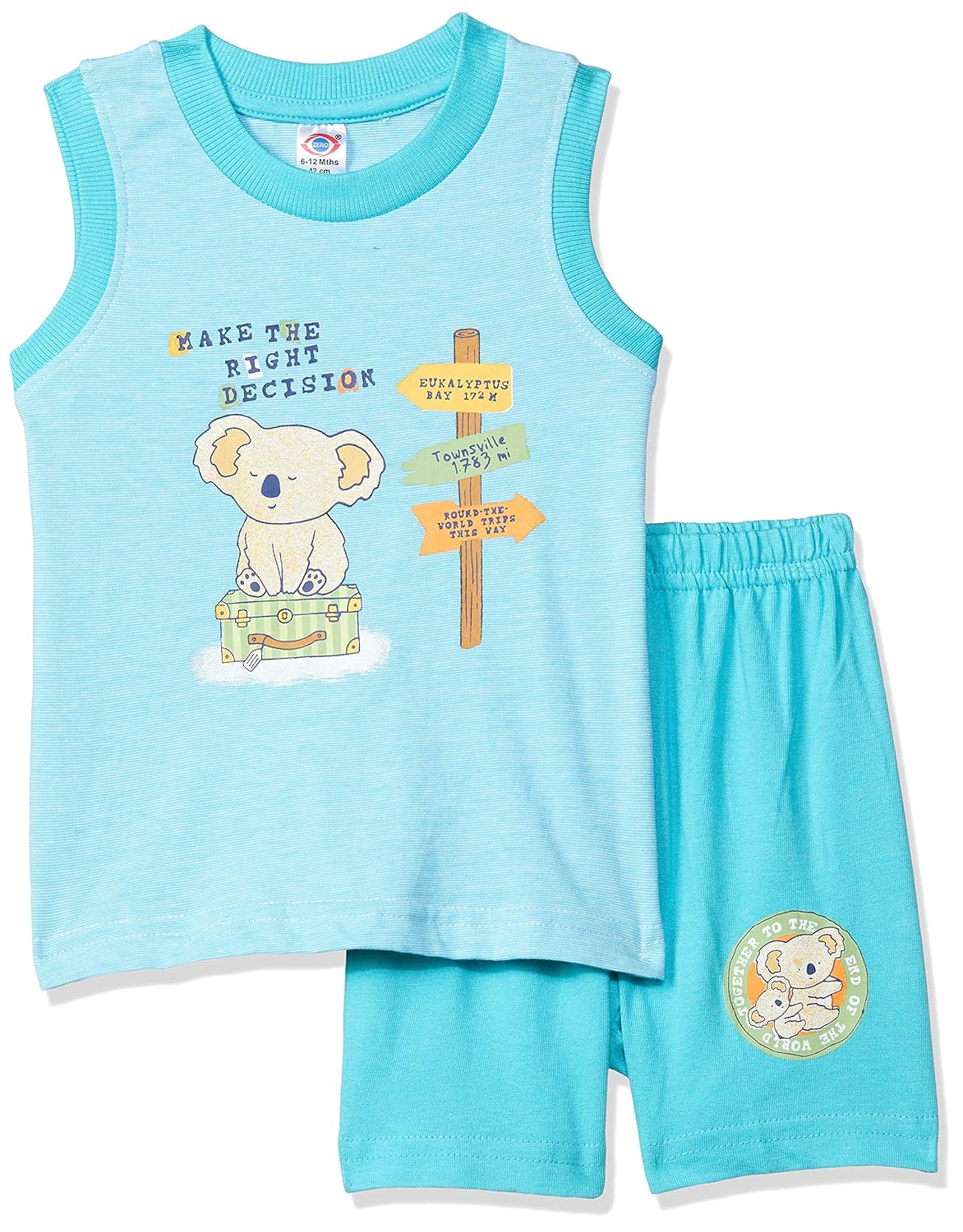 Buy Zero Baby Cotton Sleeveless Set at Amazon.in
