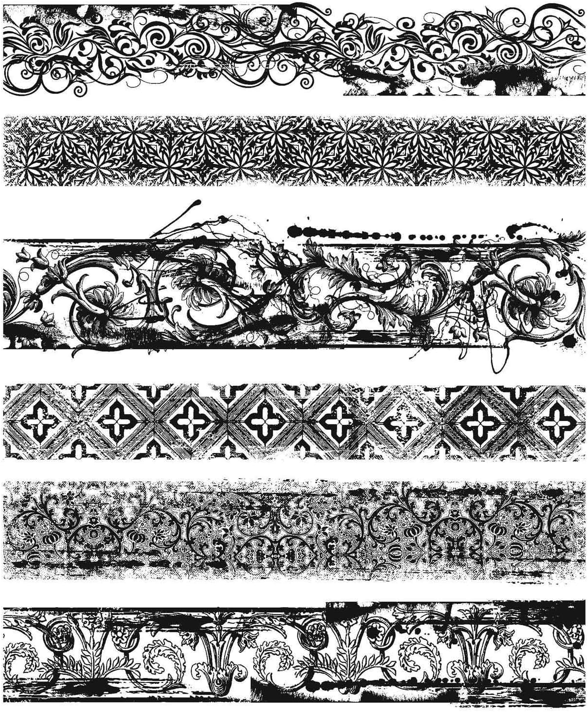 Stampers Anonymous AGW AGCMS399 Eclectic Edges Stamp Set, 7 inch x 8.5 inch - Image 3