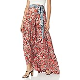 Angie Women's Printed Maxi Wrap Skirt