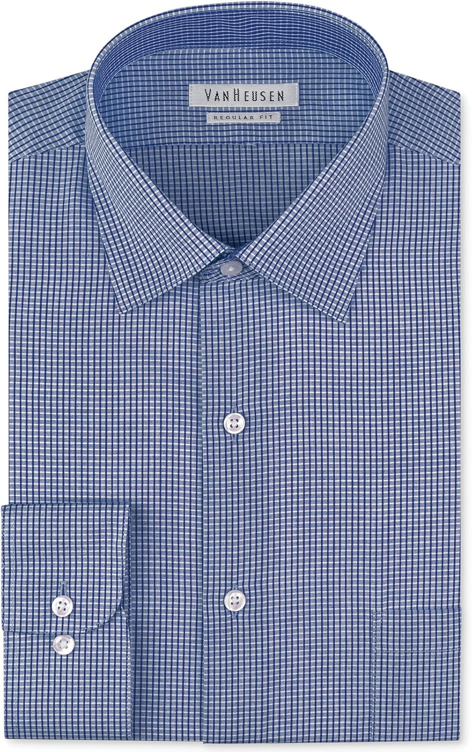 Van Heusen Men's Wrinkle Free Regular Fit Dress Shirt (17.5 3637