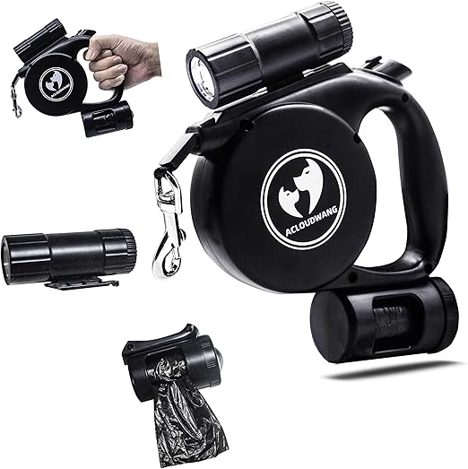 3 in 1 retractable dog leash