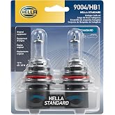 HELLA 9004TB Twin Blister Standard Halogen Bulb, 12 V, 65/45 W, 2 Pack