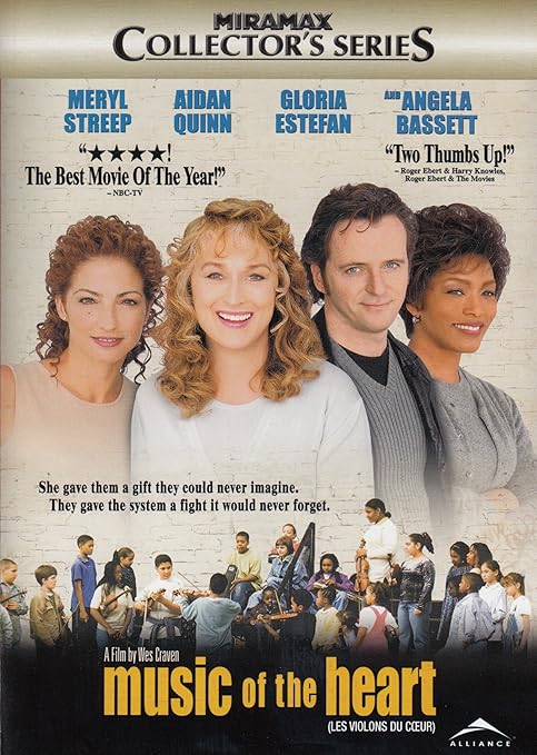 Amazon Com Music Of The Heart Meryl Streep Angela Bassett Aidan Quinn Cloris Leachman Gloria Estefan Jane Leeves Kieran Culkin Charlie Hofheimer Michael Angarano Henry Dinhofer Barbara Gonzalez Jay O Sanders Cole Hawkins