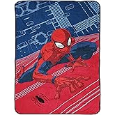 Jay Franco Plush Throw Blanket – 46" x 60" Inch Cartoon Kids Soft & Cozy Fleece Throw for Bedroom & Couch Décor, Official Licensed Product, Red - Spiderman