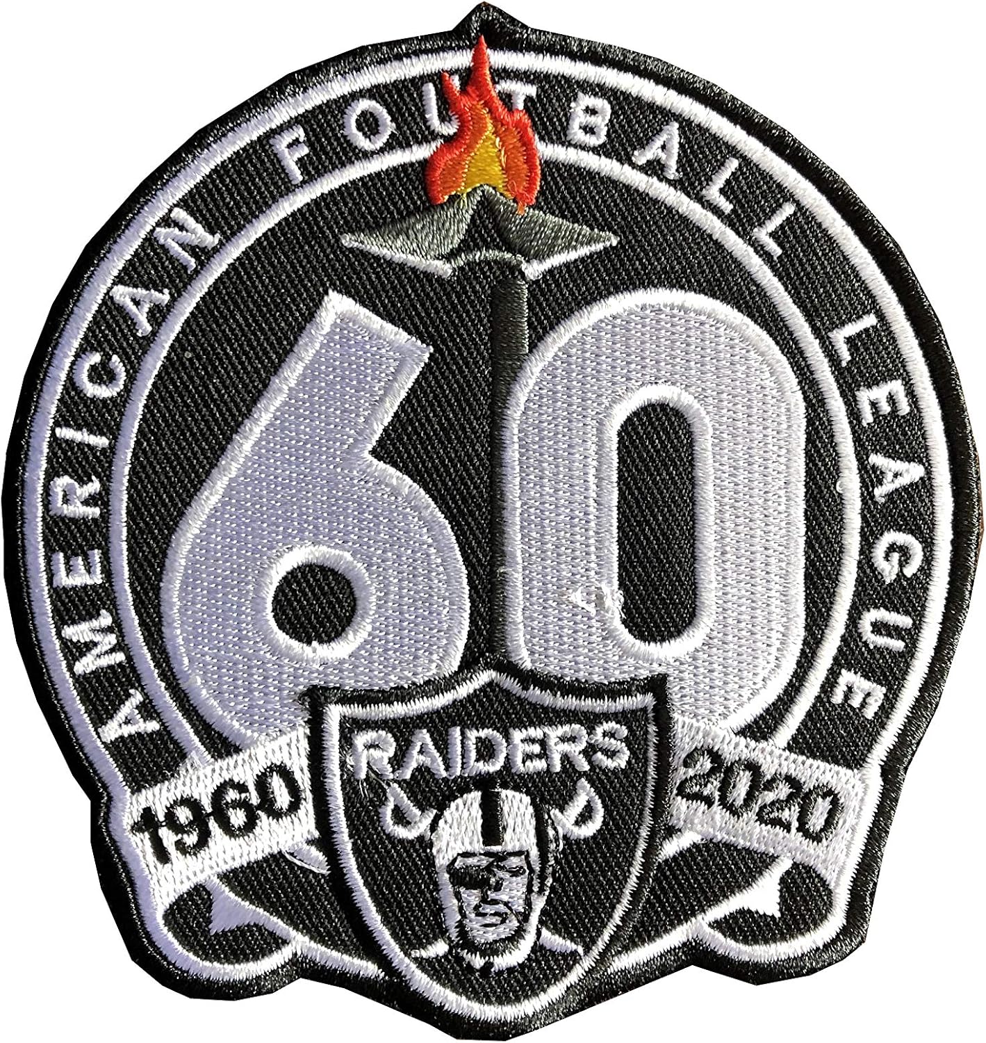 raiders 60th anniversary patch