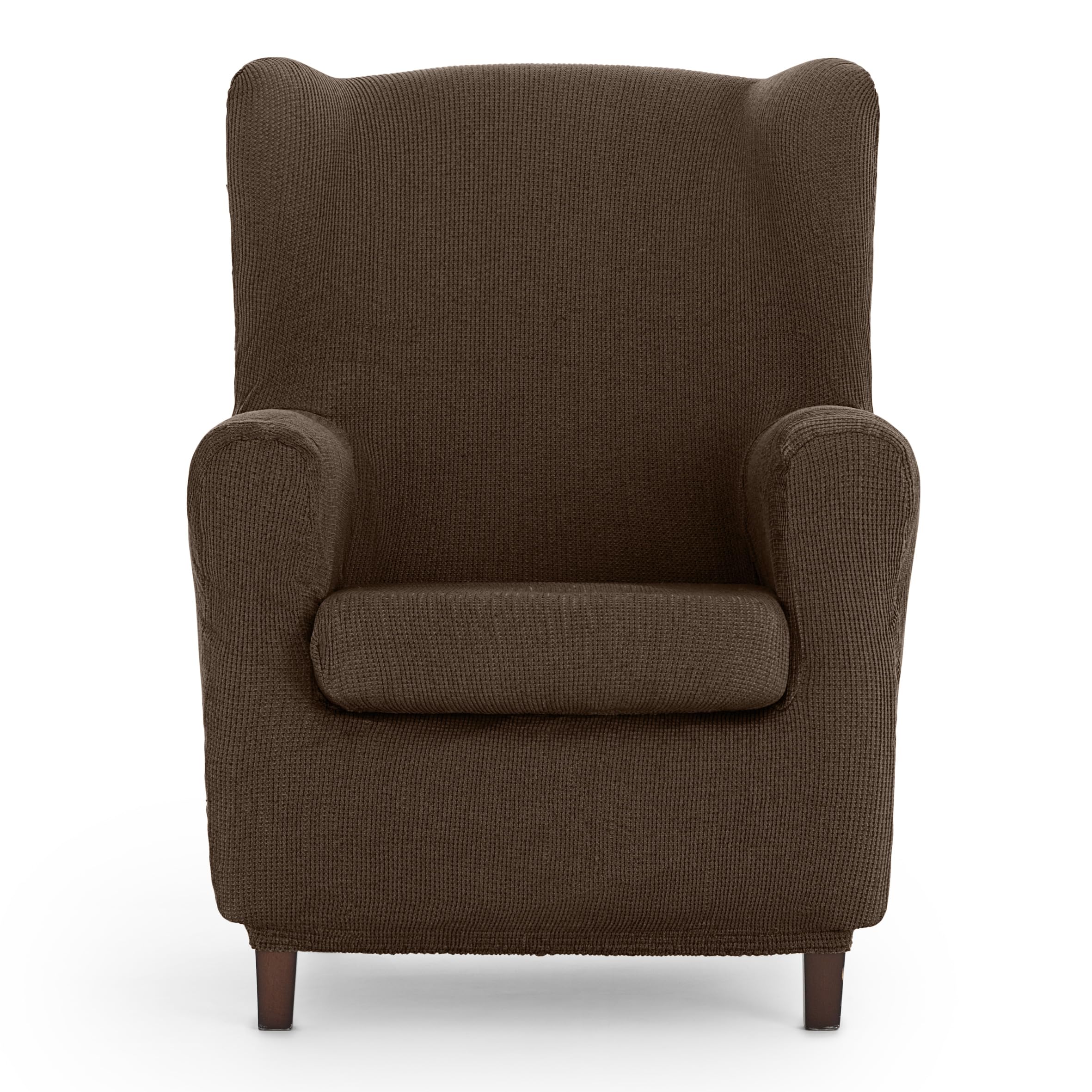 Eysa Ulises elastic wing chair sofa cover colour 07-brown, Polyester-Cotton, 37 x 5 x 29 cm, F815467