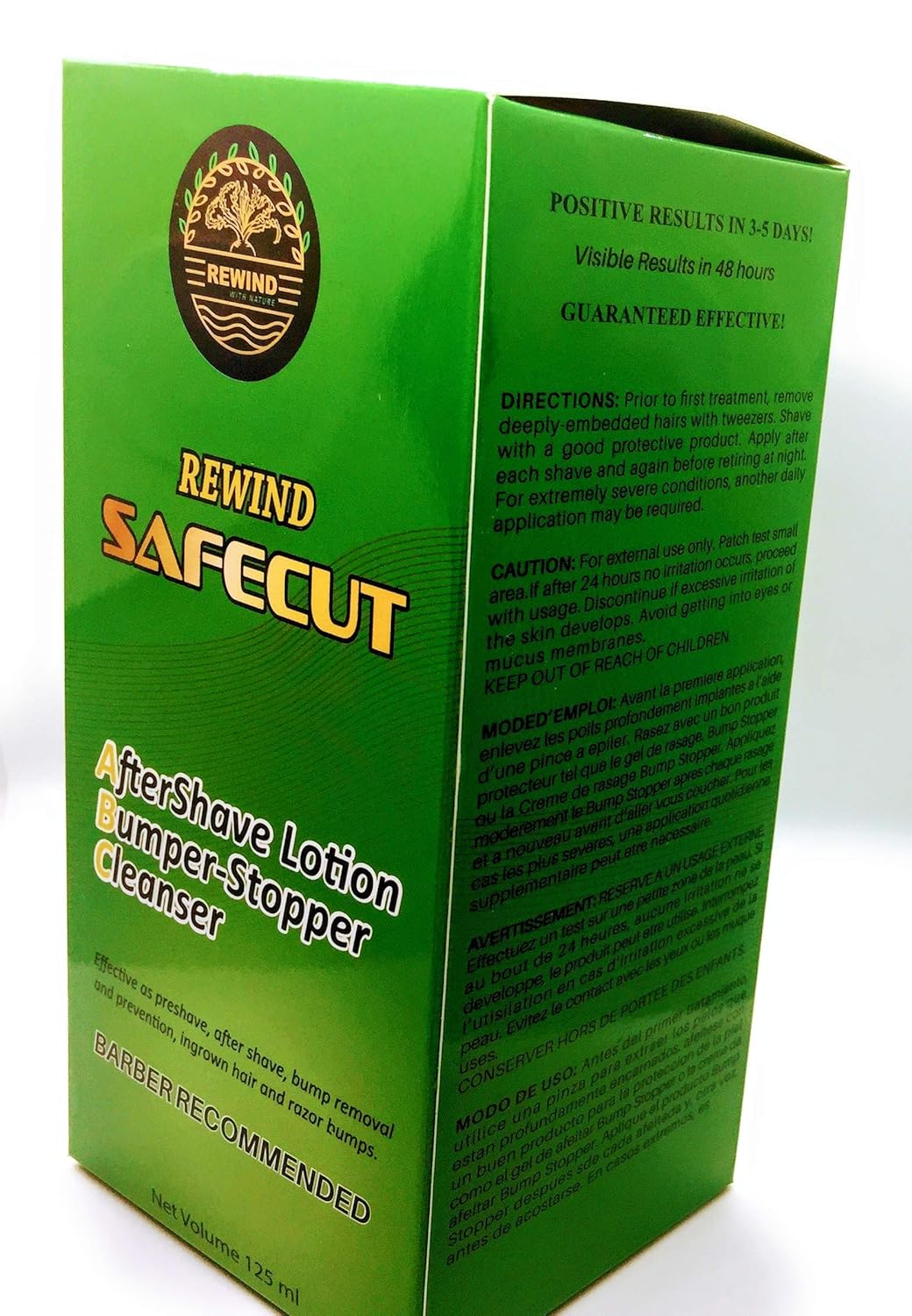 Safecut Skin Care Solution For Unsightly Ingrown Hair Razor Burns
