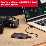 SanDisk Extreme PRO Portable SSD 1TB NVMe 2000MB/s Read Water Dust Resistant view 5