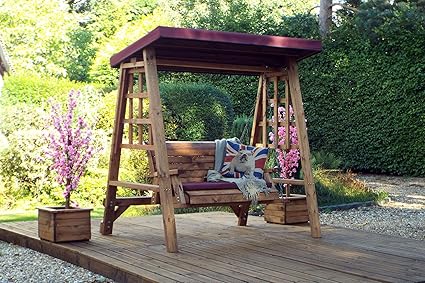 Amazon.de: Hollywoodschaukel für den Garten, 2-Sitzer, Holz