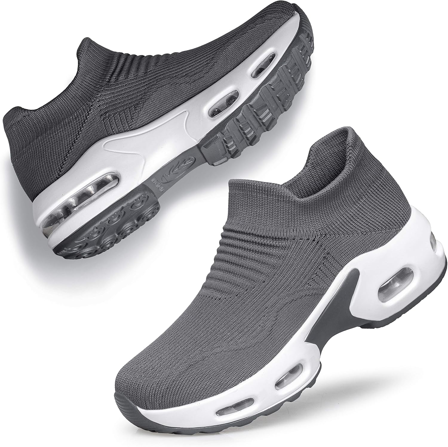 DOUSSPRT Womens Walking Shoes Slip on Sock Sneakers Lady