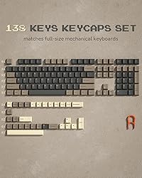 Womier Keycaps, Custom PBT Doubleshot Keycaps 60 65