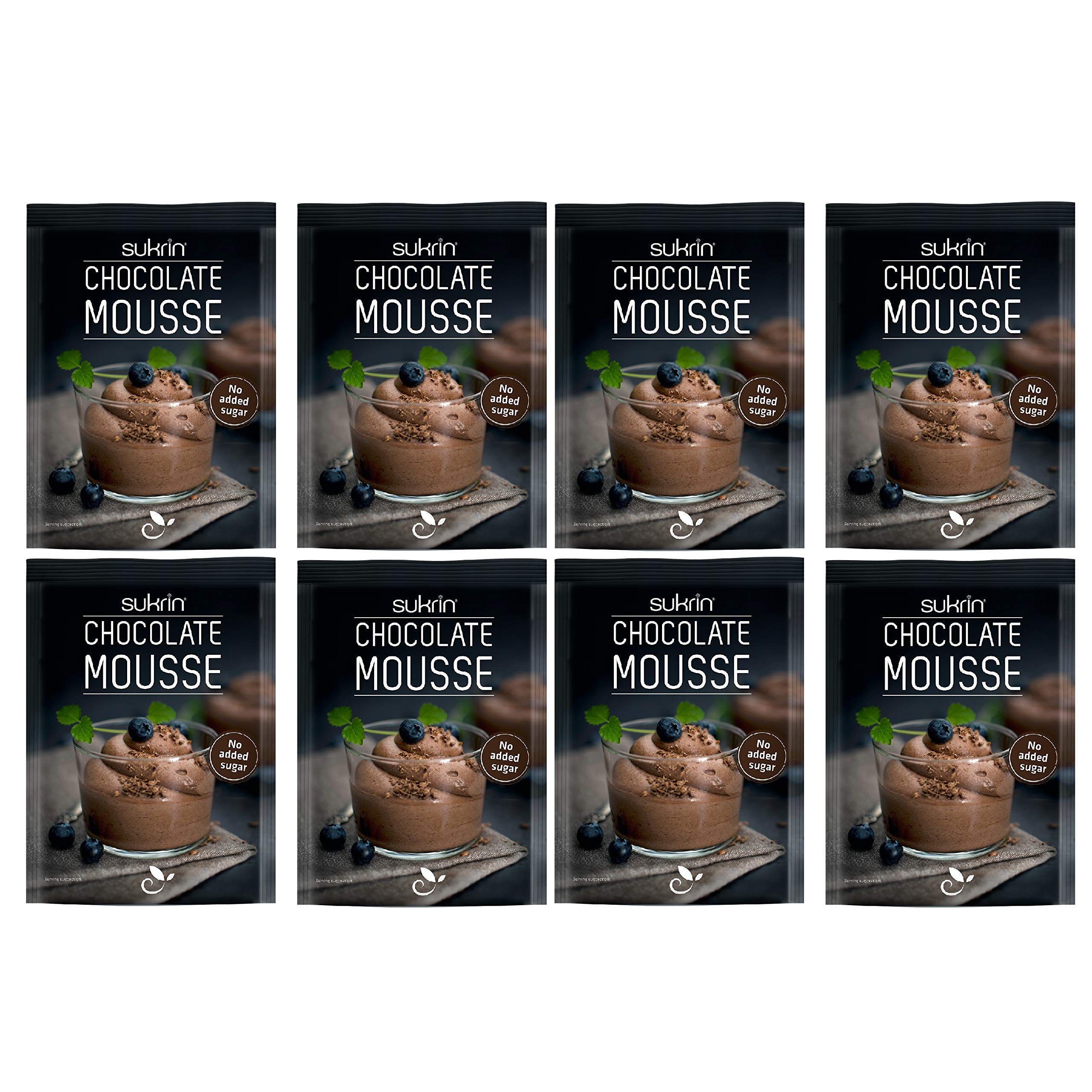 Sukrin Chocolate Mousse Dessert No Added Sugar 8 x 85g Sachets