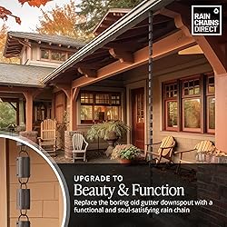 Rain Chains Direct - Barrel Rain Chain - 8.5 FT