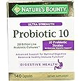 Nature's Bounty Ultra Strength Probiotic 10, 140 Capsules