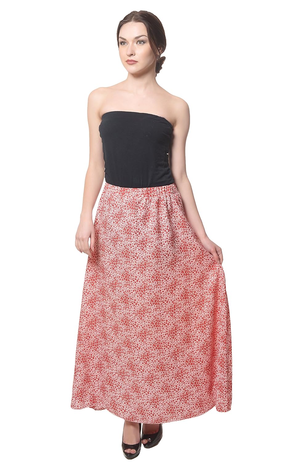 hazle avenue women's regular printed full length skirt