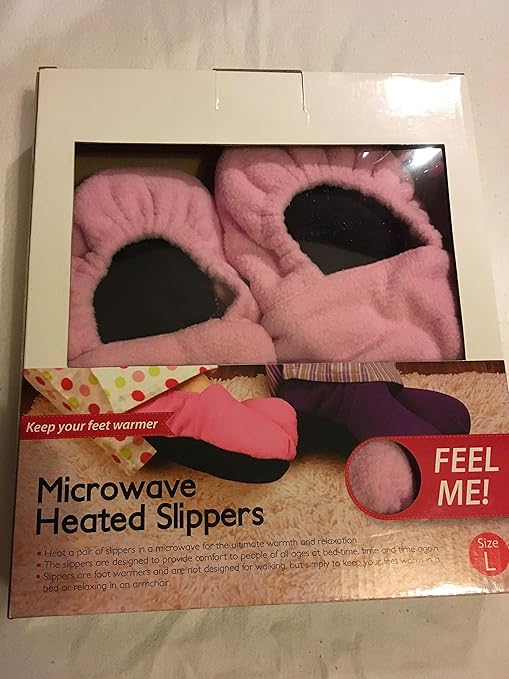 Microondas climatizada Pies Zapatillas Tamaño L 7/8 Rosa: Amazon ...