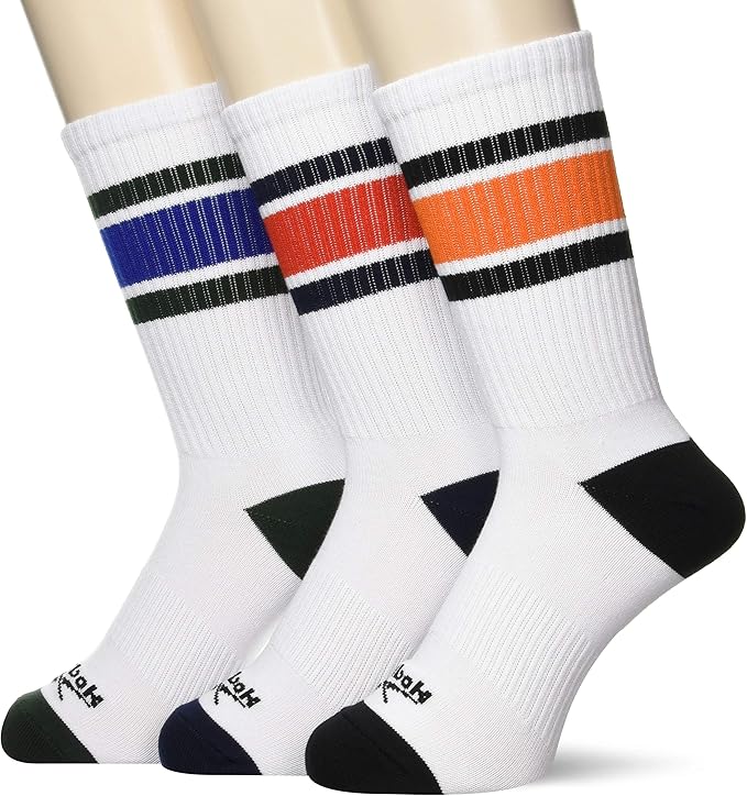 Amazon グンゼ ソックス Reebok リーボック アーチサポート 抗菌防臭 クルー丈 メンズ Aアソート 25 27 スポーツソックス 通販