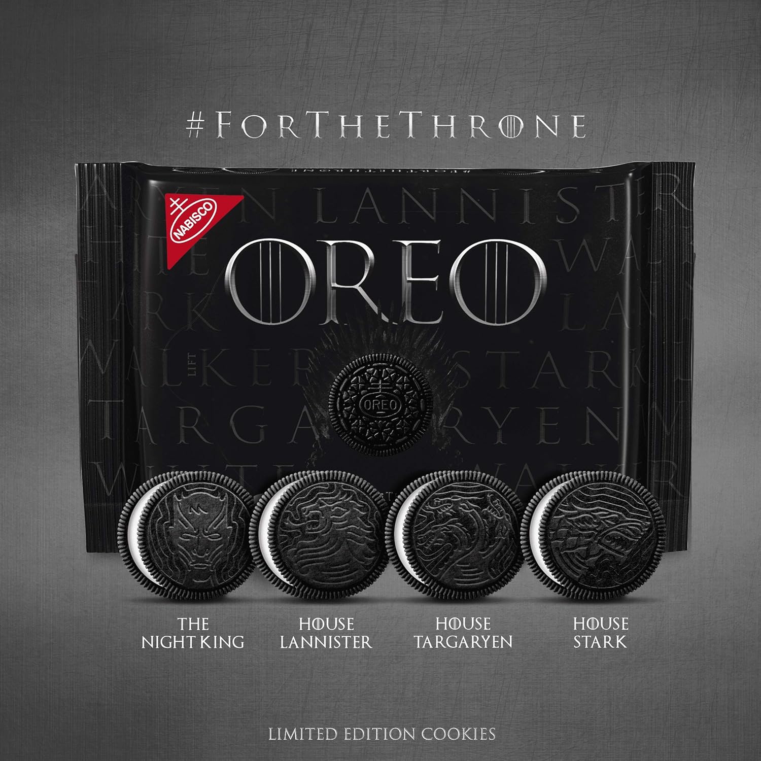 Oreo Limited Edition Game Of Thrones Themed Classic Chocolate Sandwich Cookies 15 25 Oz Package 1 Pack Amazon Com Grocery Gourmet Food