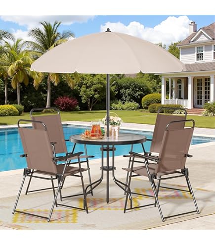 Amazon.com: Mainstays Albany Lane 6-Piece Folding Seating Set