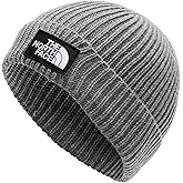 The North Face Logo Box Cuffed Mens Beanie TNF Medium Grey Heather