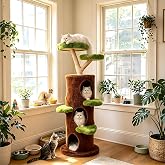 Vilanpaw Tall Cat Tree, 58 Inch Large Cat Tower for Indoor Cats | Multi-Level Wooden Cat Tree with Sisal Scratching Post and Plush Condos