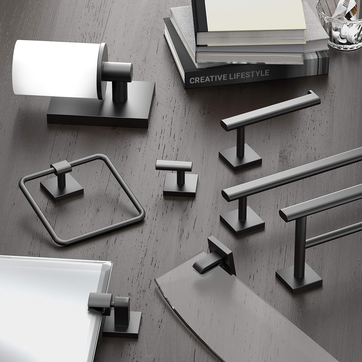 Gatco 4075 Elevate Robe Hook, Satin Nickel - Bath Towel Hooks - 