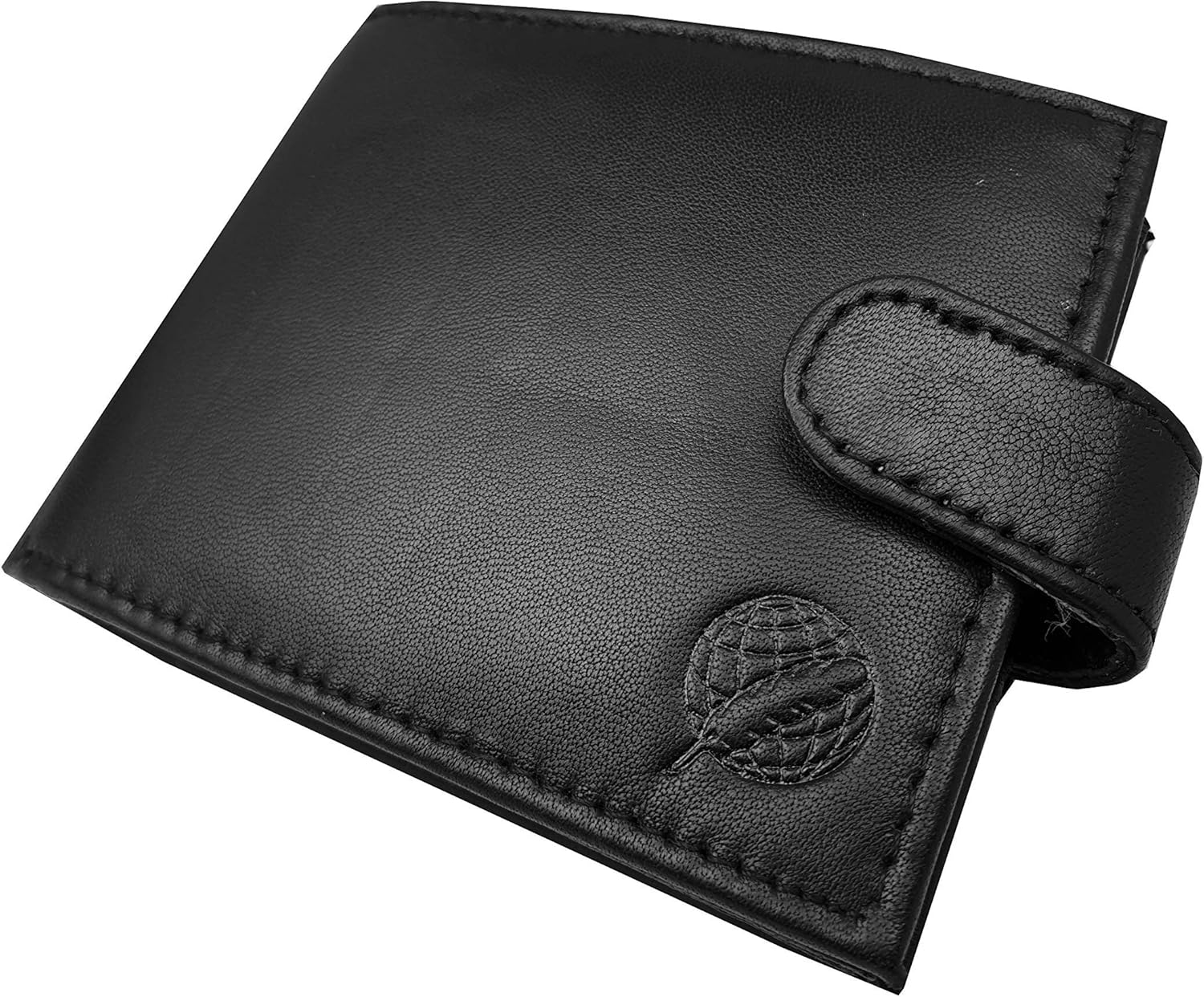 Roamlite Mens Designer Leather Wallet with 9 Credit Card Slots