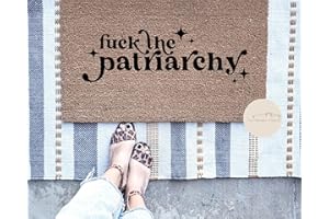 Fuck The Patriarchy Door Mat Welcome Mat All Too Well Gift Non Slip Floor Mat for Home Bathroom Kitchen Entrance 20"x32"