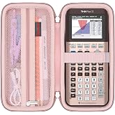 Elonbo Case for TI-84 Plus CE/TI-84 Evo/TI-84 Plus/TI-83 Plus Calculator | Texas Instruments TI-84 Plus CE/TI-84 Evo/TI-84 Plus/TI-83 Plus/TI-83 Plus CE Graphing Calculator Carrying Case, Rose Gold