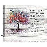 Office Inspirational Wall Art Motivational In This Office Quotes Pictures Wall Decor We Are A Team Canvas Prints Painting Framed Artwork for Teamwork Office 16"x12"